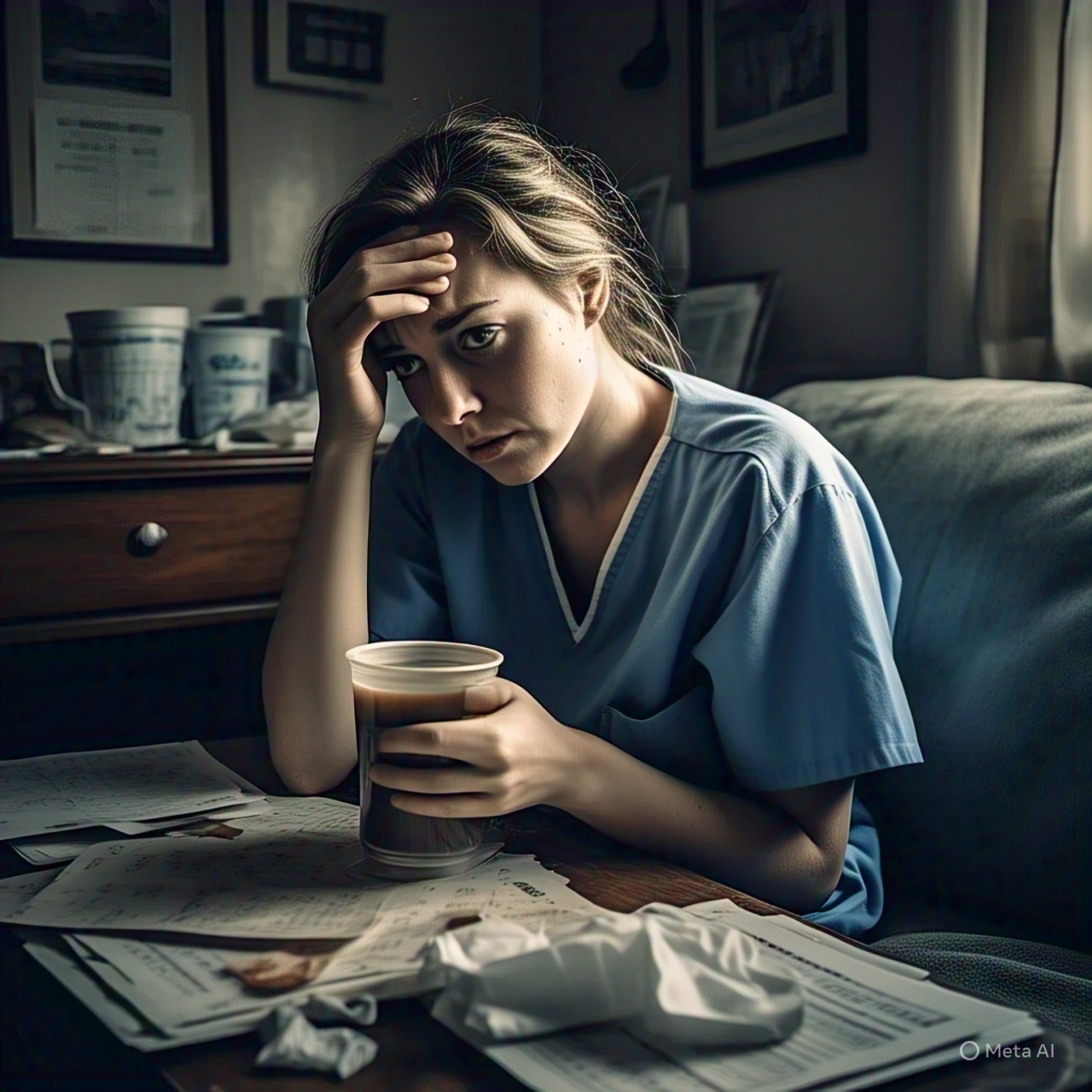 Overwhelmed carer